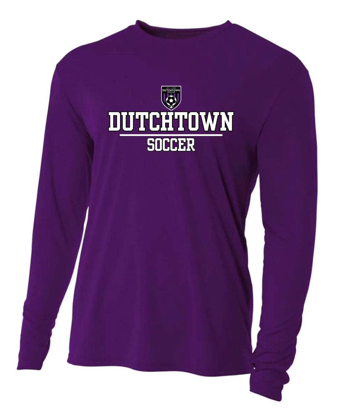 A4 Dutchtown Soccer LS Jersey Dutchtown High School Purple Youth Small - Third Coast Soccer