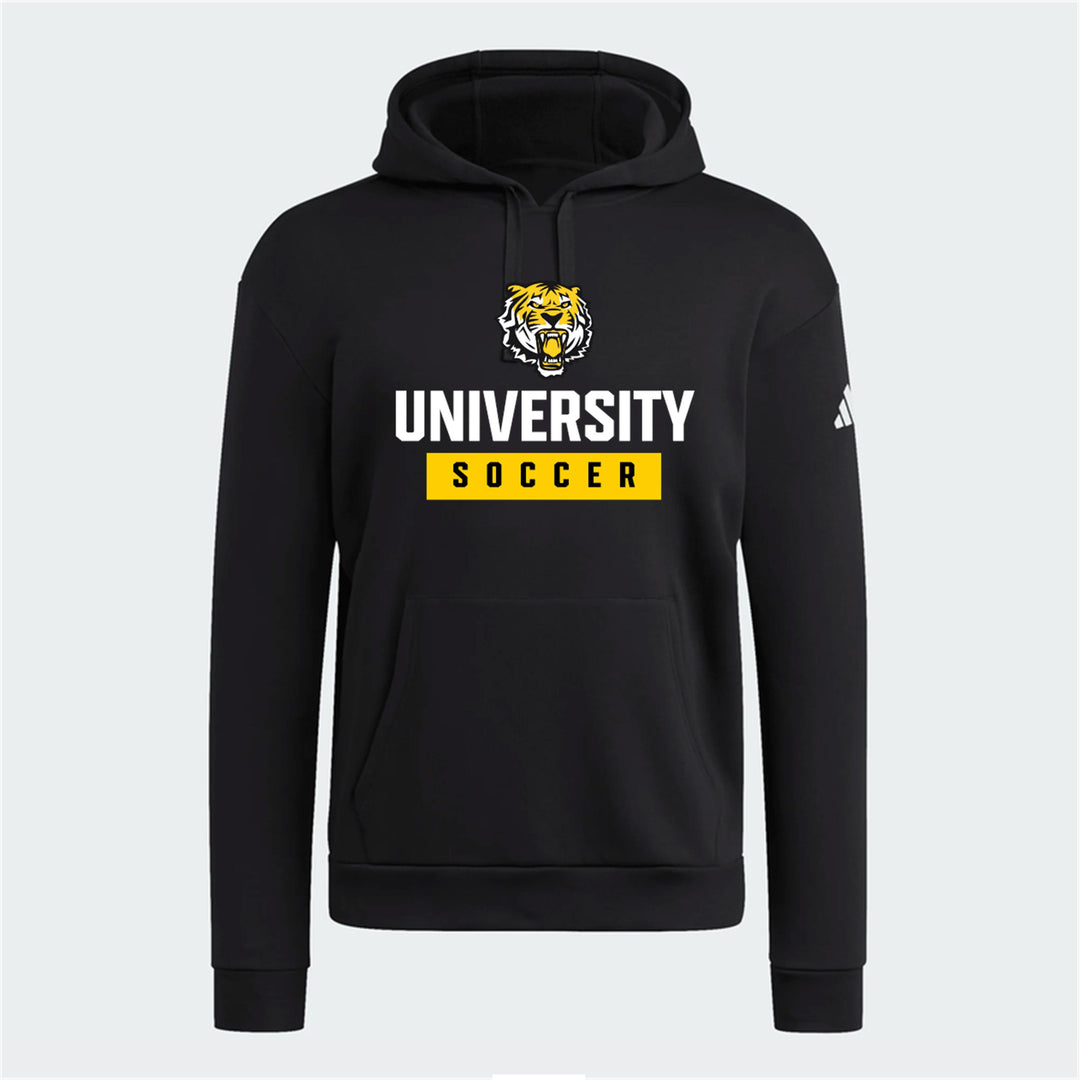 adidas University Fleece Pullover Hooded Sweatshirt - Black