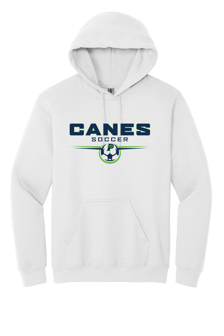 PVHS Canes Soccer Hoody Prairieville High School White Mens Small - Third Coast Soccer