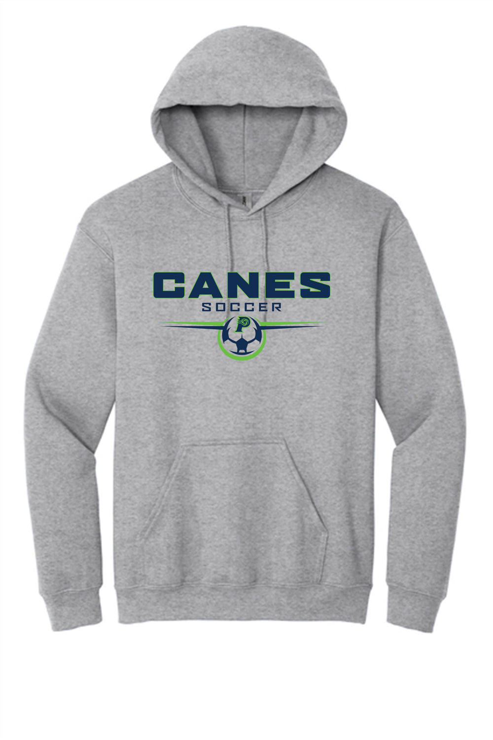 PVHS Canes Soccer Hoody Prairieville High School Sport Grey Mens Small - Third Coast Soccer