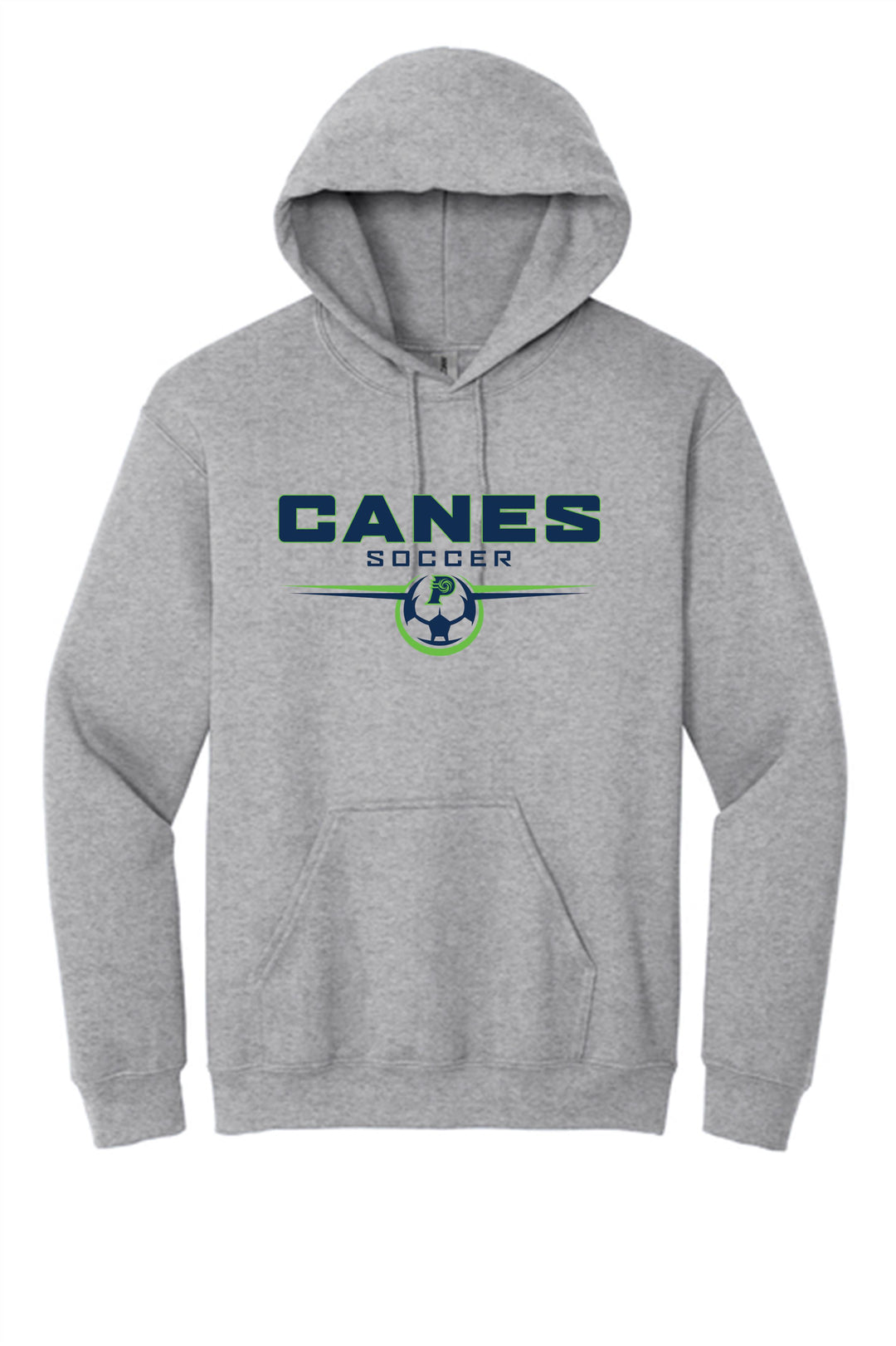 PVHS Canes Soccer Hoody Prairieville High School Sport Grey Mens Small - Third Coast Soccer