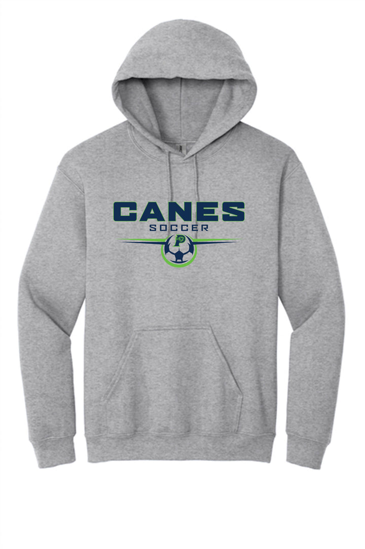 PVHS Canes Soccer Hoody Prairieville High School Sport Grey Mens Small - Third Coast Soccer