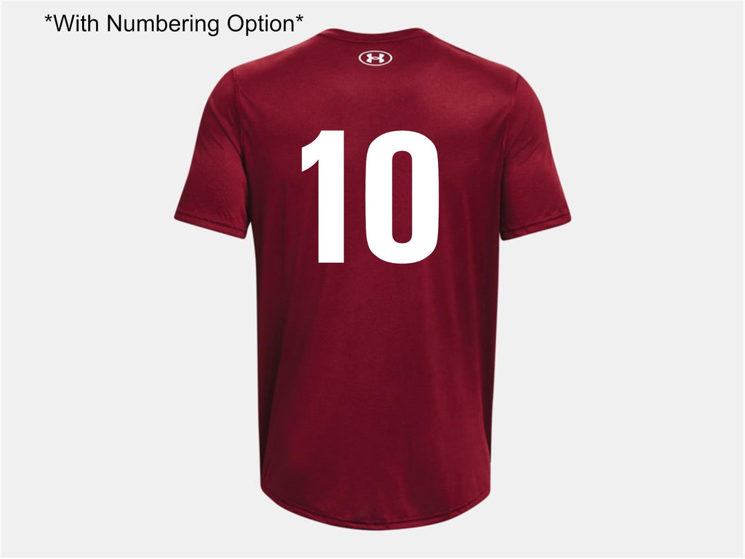 UA Dunham Womens Tech Tee - Cardinal Dunham   - Third Coast Soccer