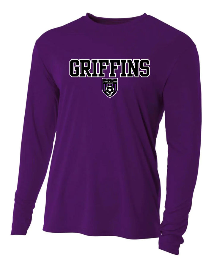 A4 Dutchtown Griffins LS Jersey Dutchtown High School Purple Youth Small - Third Coast Soccer