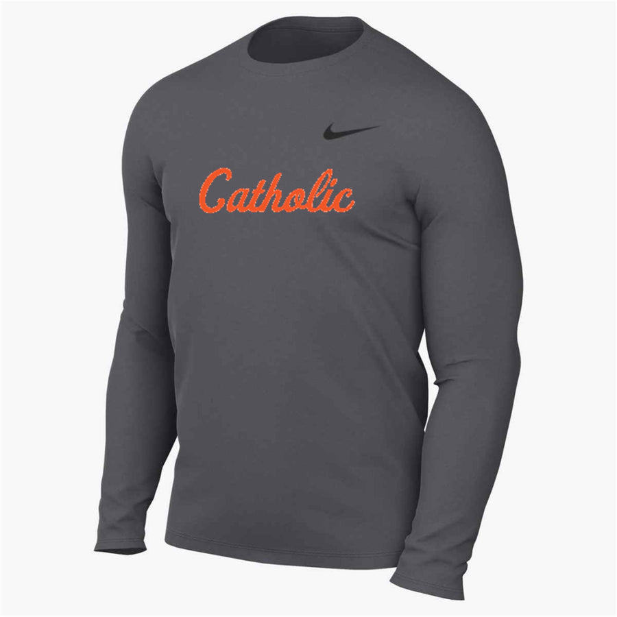 Nike Catholic BR Legend LS Top - Grey Catholic HS BR - Third Coast Soccer