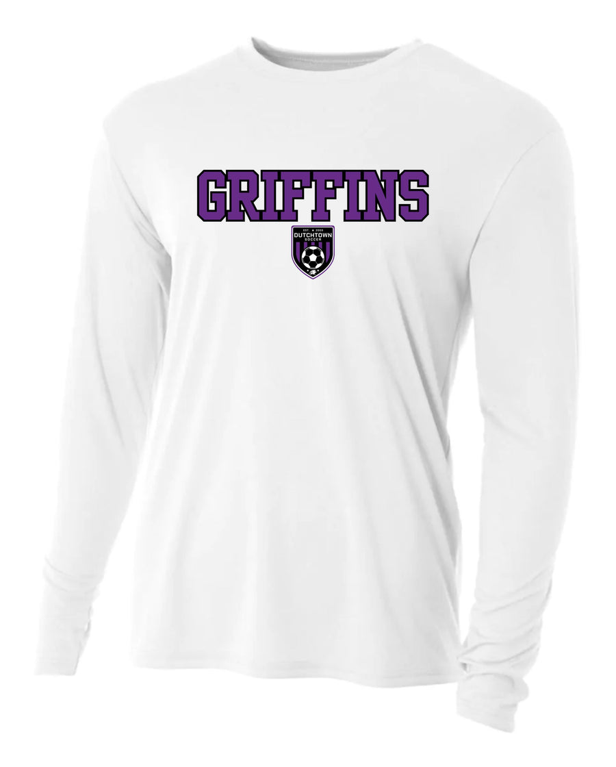 A4 Dutchtown Griffins LS Jersey Dutchtown High School White Youth Small - Third Coast Soccer