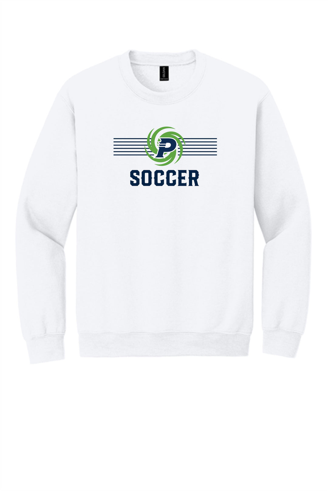 PVHS P Sweatshirt Prairieville High School White Mens Small - Third Coast Soccer