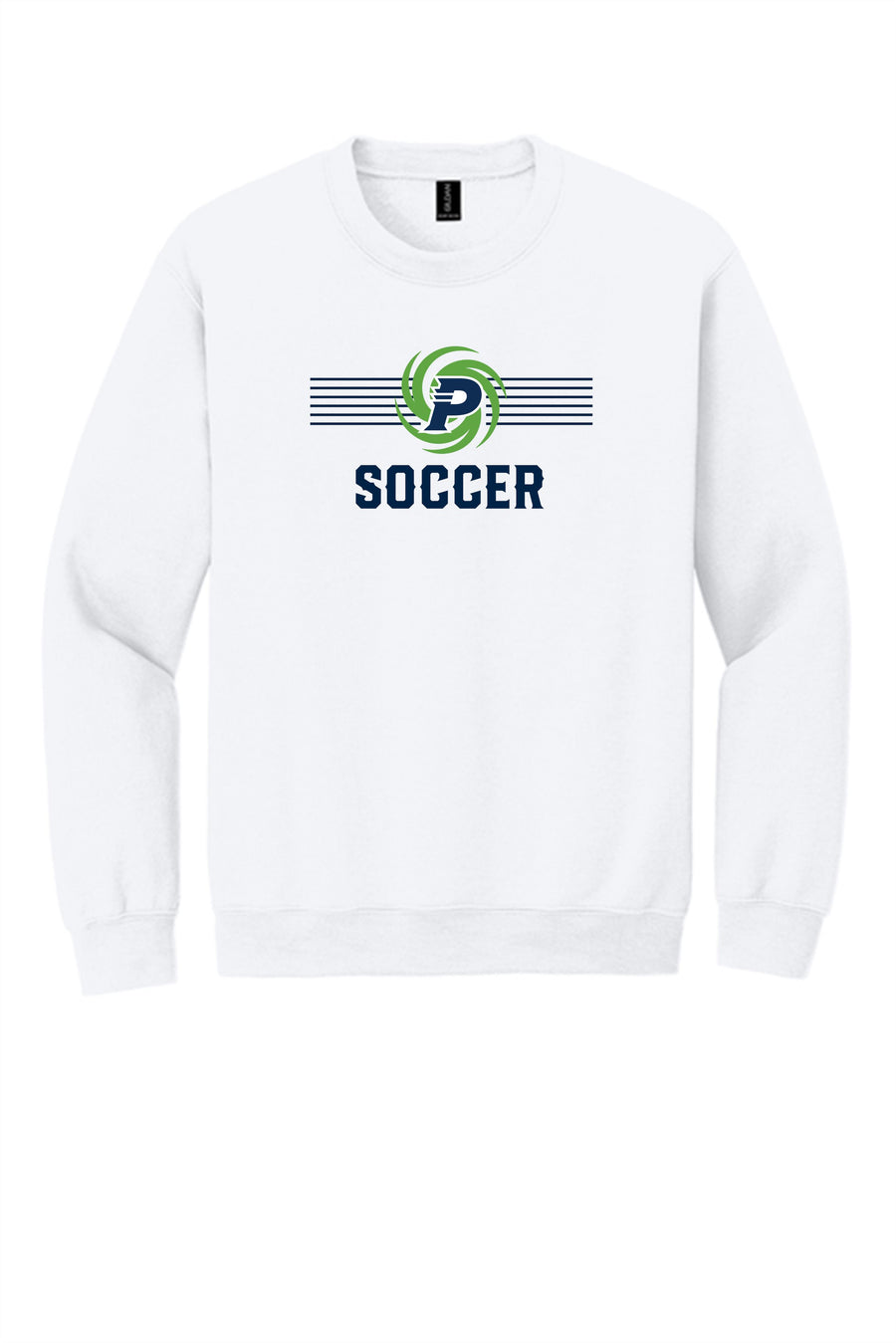 PVHS P Sweatshirt Prairieville High School White Mens Small - Third Coast Soccer