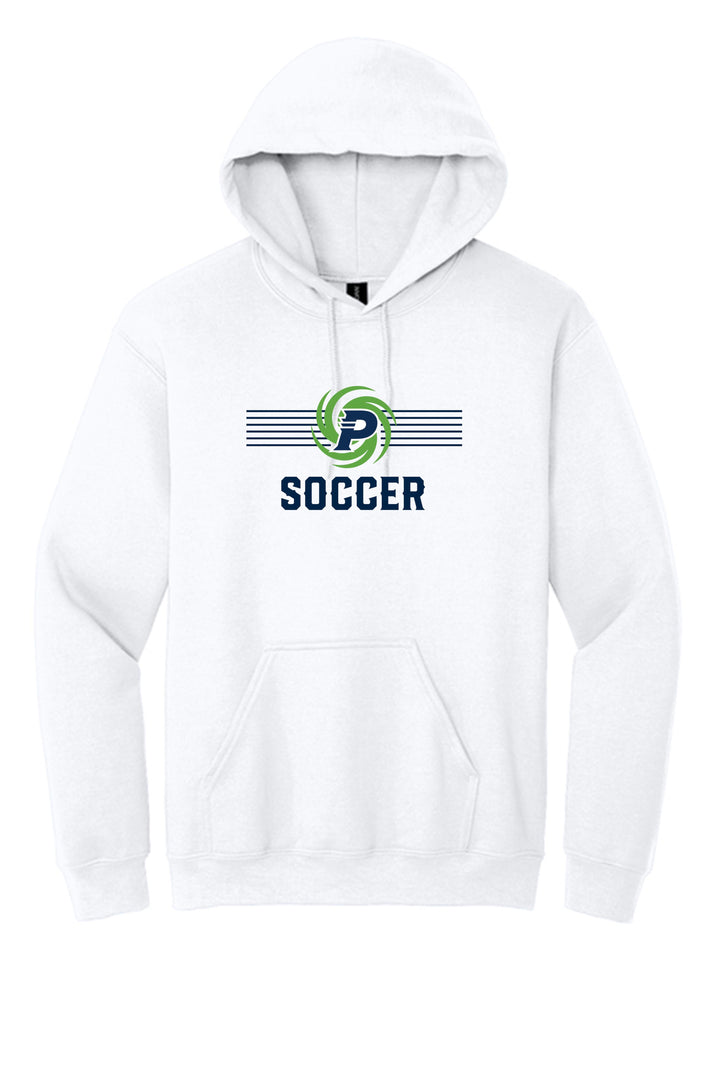 PVHS P Soccer Hoody Prairieville High School White Mens Small - Third Coast Soccer