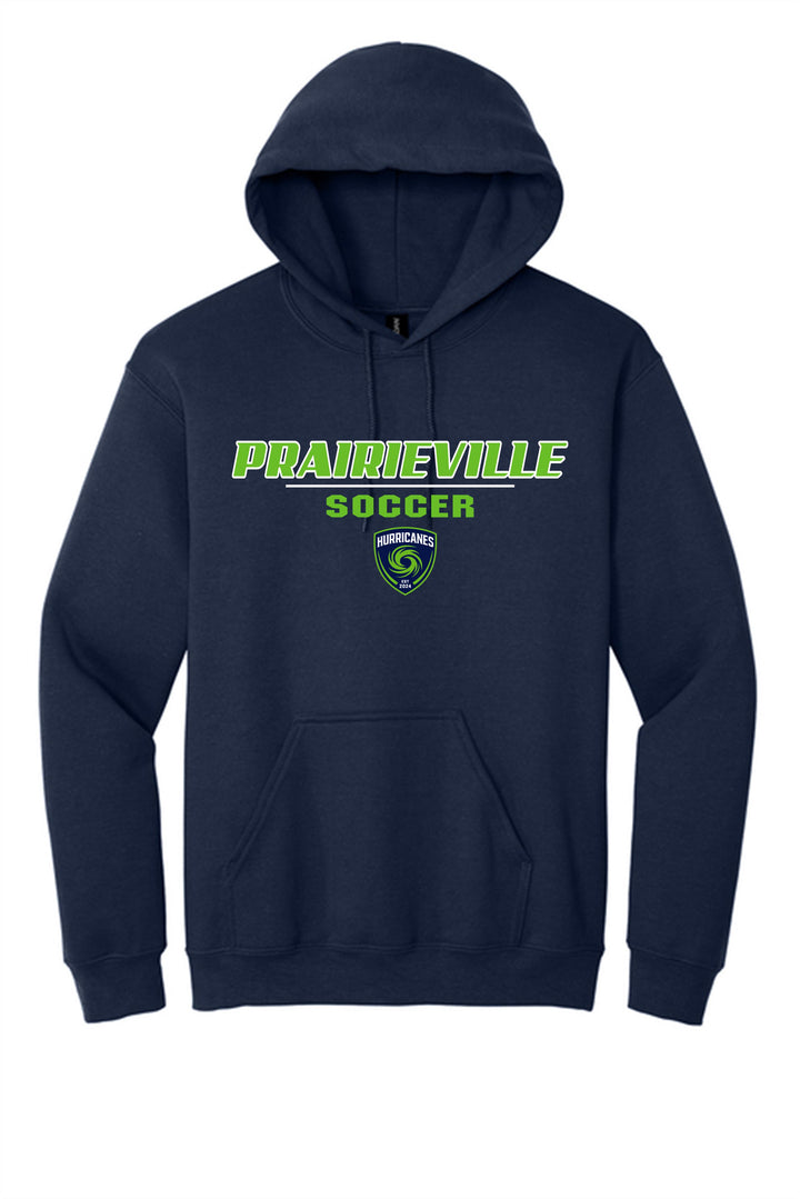 PVHS Crest Soccer Hoody Prairieville High School Navy Mens Small - Third Coast Soccer