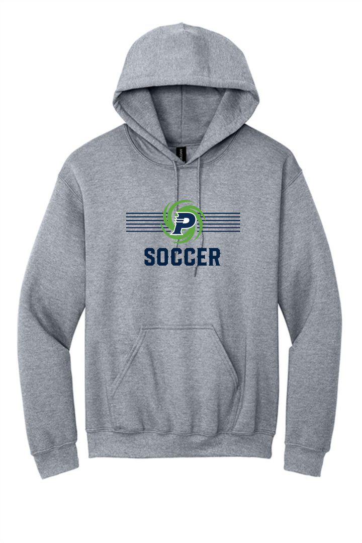 PVHS P Soccer Hoody Prairieville High School Sport Grey Mens Small - Third Coast Soccer