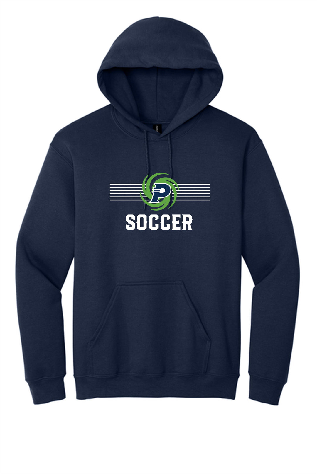 PVHS P Soccer Hoody Prairieville High School Navy Mens Small - Third Coast Soccer