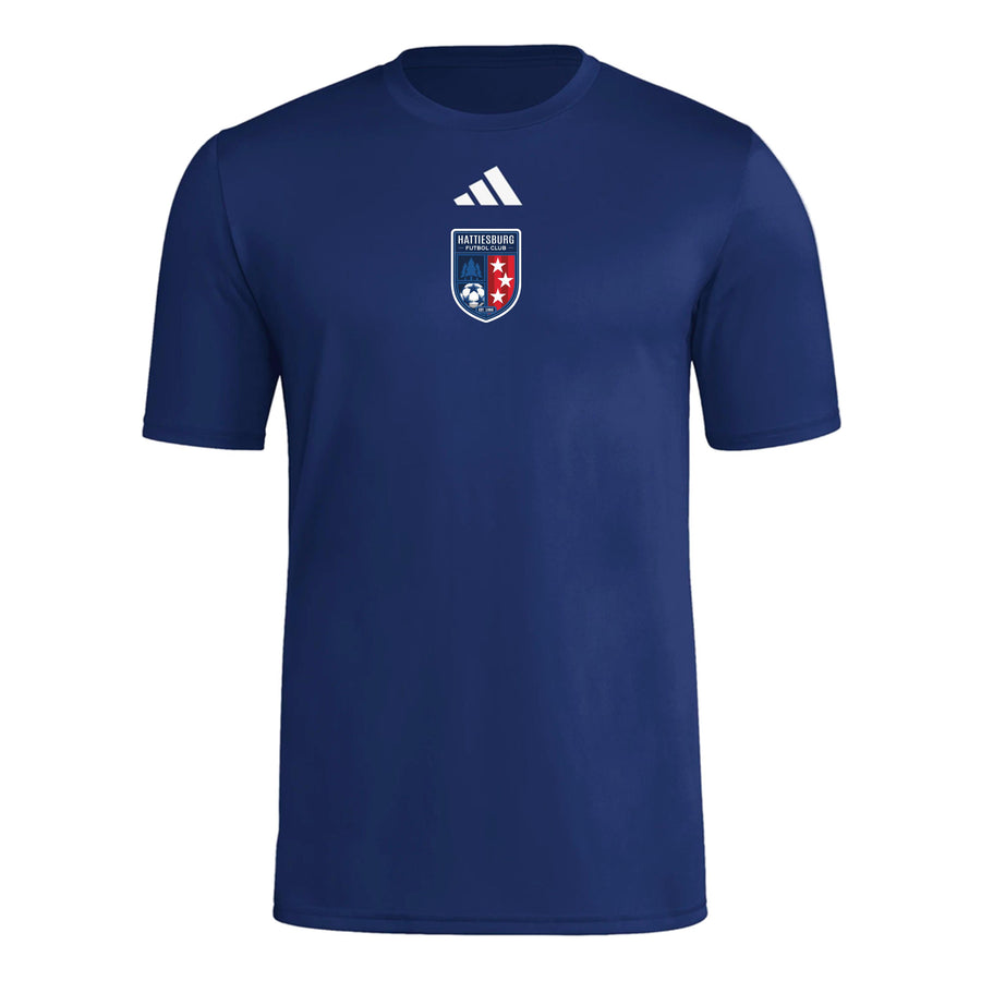 adidas HFC Men's SS Pregame Tee - Navy HFC Spirtwear - Third Coast Soccer