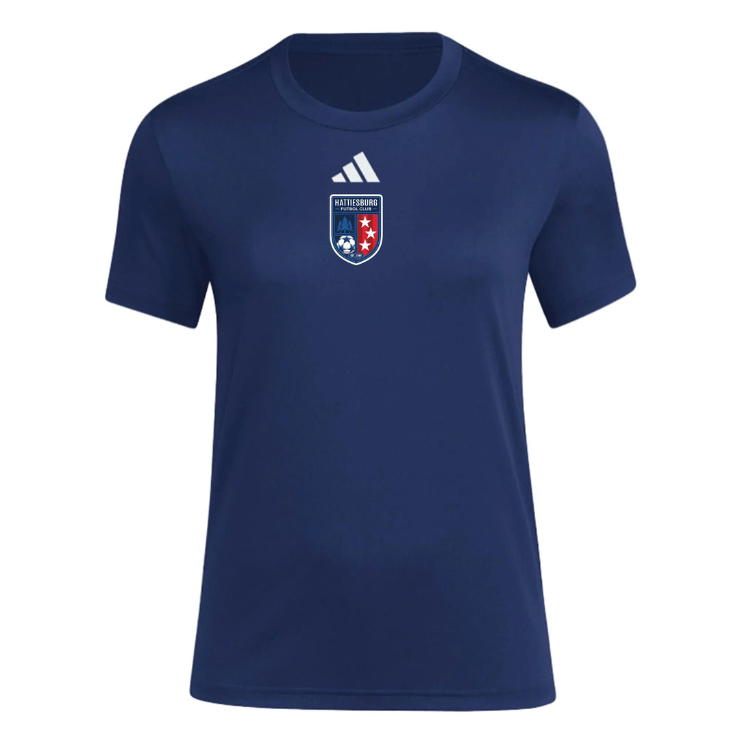 adidas HFC Women's Pre-Game T-Shirt - Navy HFC Spirtwear - Third Coast Soccer