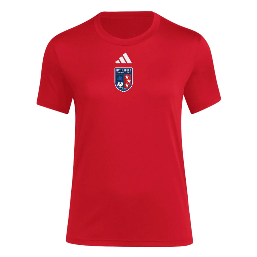 adidas HFC Women's Pre-Game T-Shirt - Red HFC Spirtwear - Third Coast Soccer