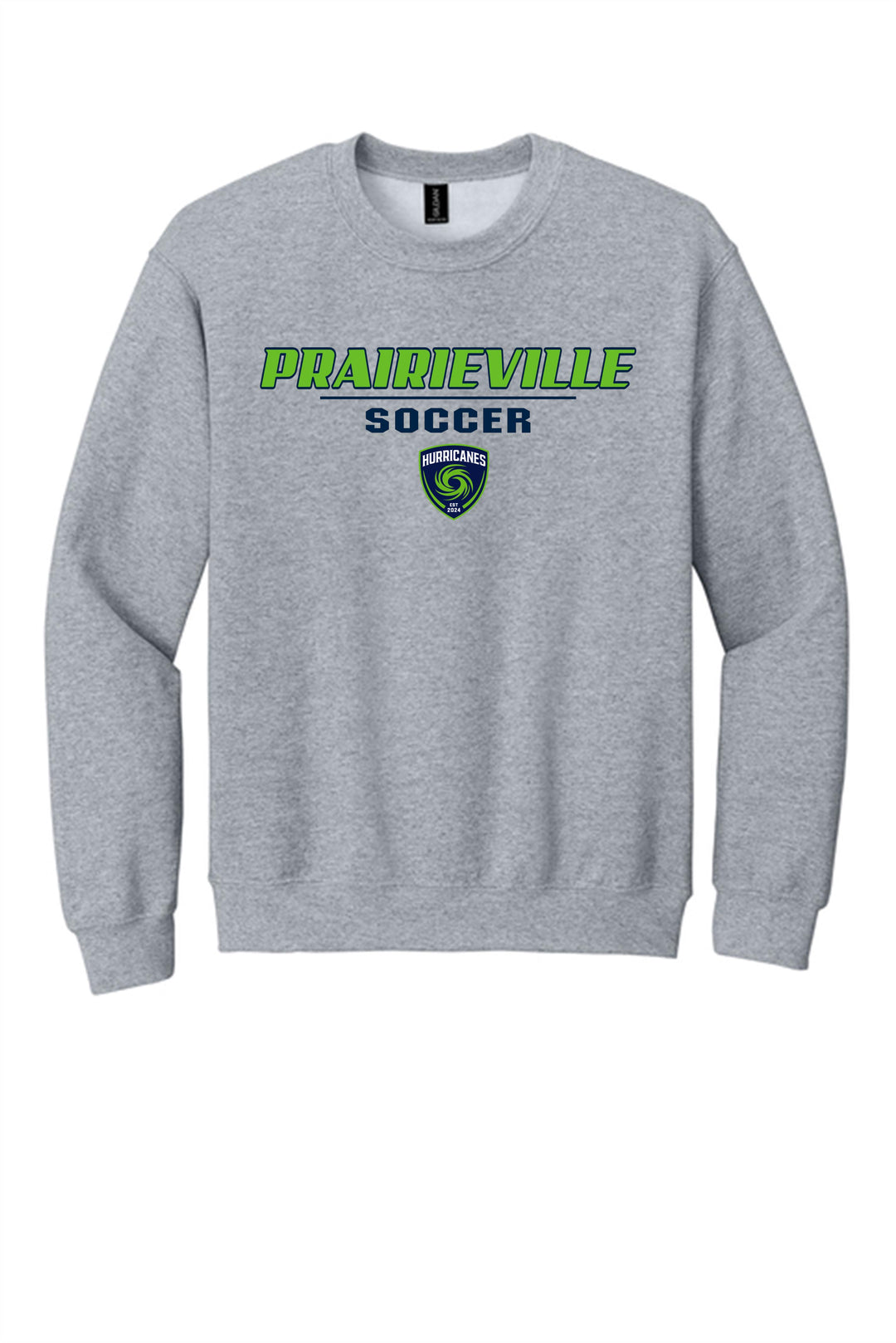 PVHS Crest Sweatshirt Prairieville High School Sport Grey Mens Small - Third Coast Soccer