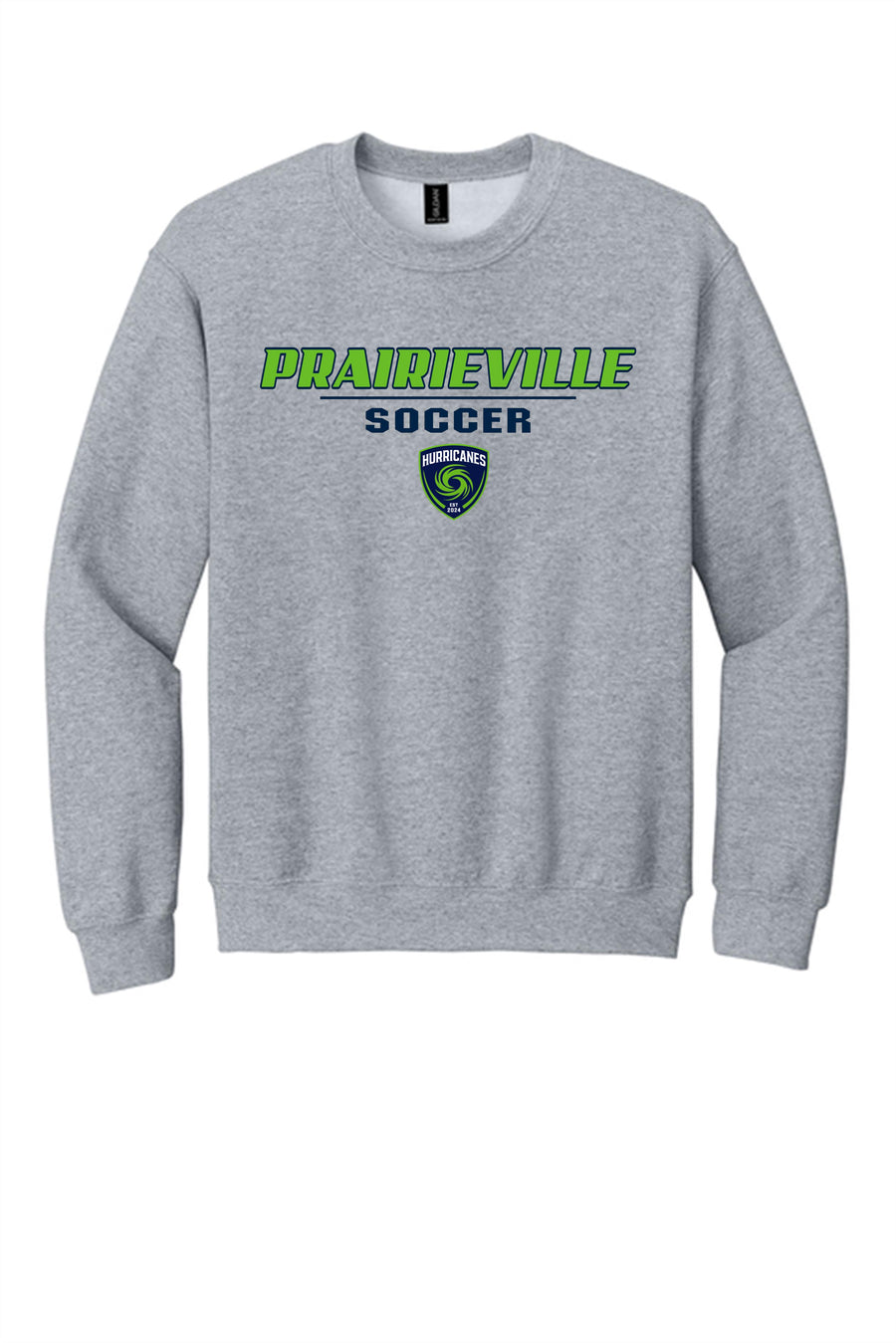 PVHS Crest Sweatshirt Prairieville High School Sport Grey Mens Small - Third Coast Soccer