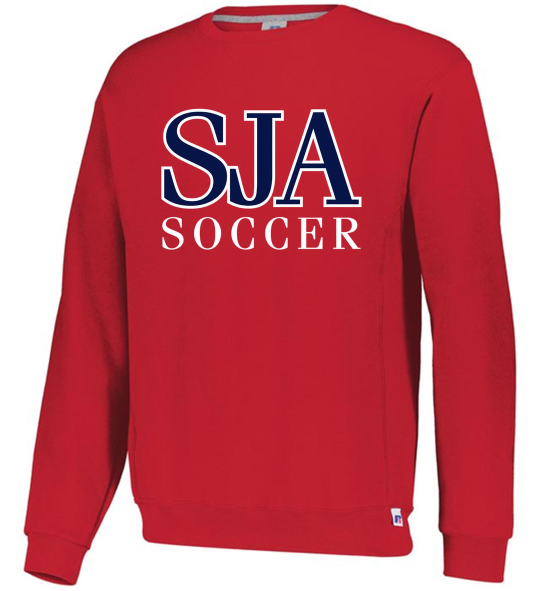 Russell SJA Soccer Dri-Power® Fleece Crew Sweatshirt  - Red