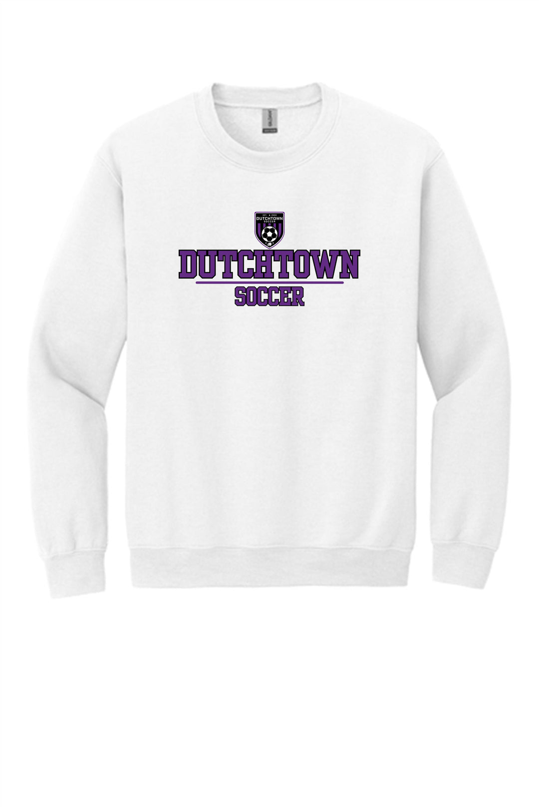 Dutchtown Soccer Crewneck Sweatshirt Dutchtown High School White Youth Medium - Third Coast Soccer