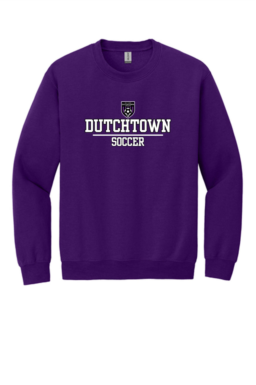 Dutchtown Soccer Crewneck Sweatshirt Dutchtown High School Purple Youth Medium - Third Coast Soccer