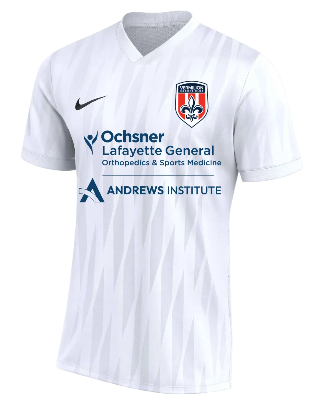 Nike Vermilion Youth DF Challenger VI Jersey - White Vermilion SC 26-28 - Third Coast Soccer