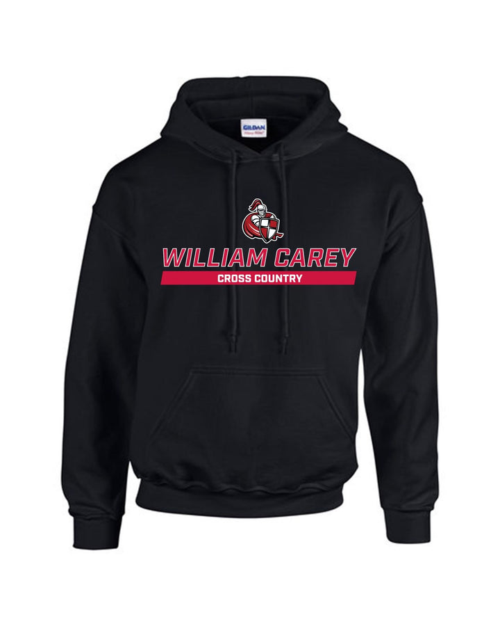 Carey Cross Country Men's Hoody WCU Cross Country Black Wc W/Crusader - Third Coast Soccer