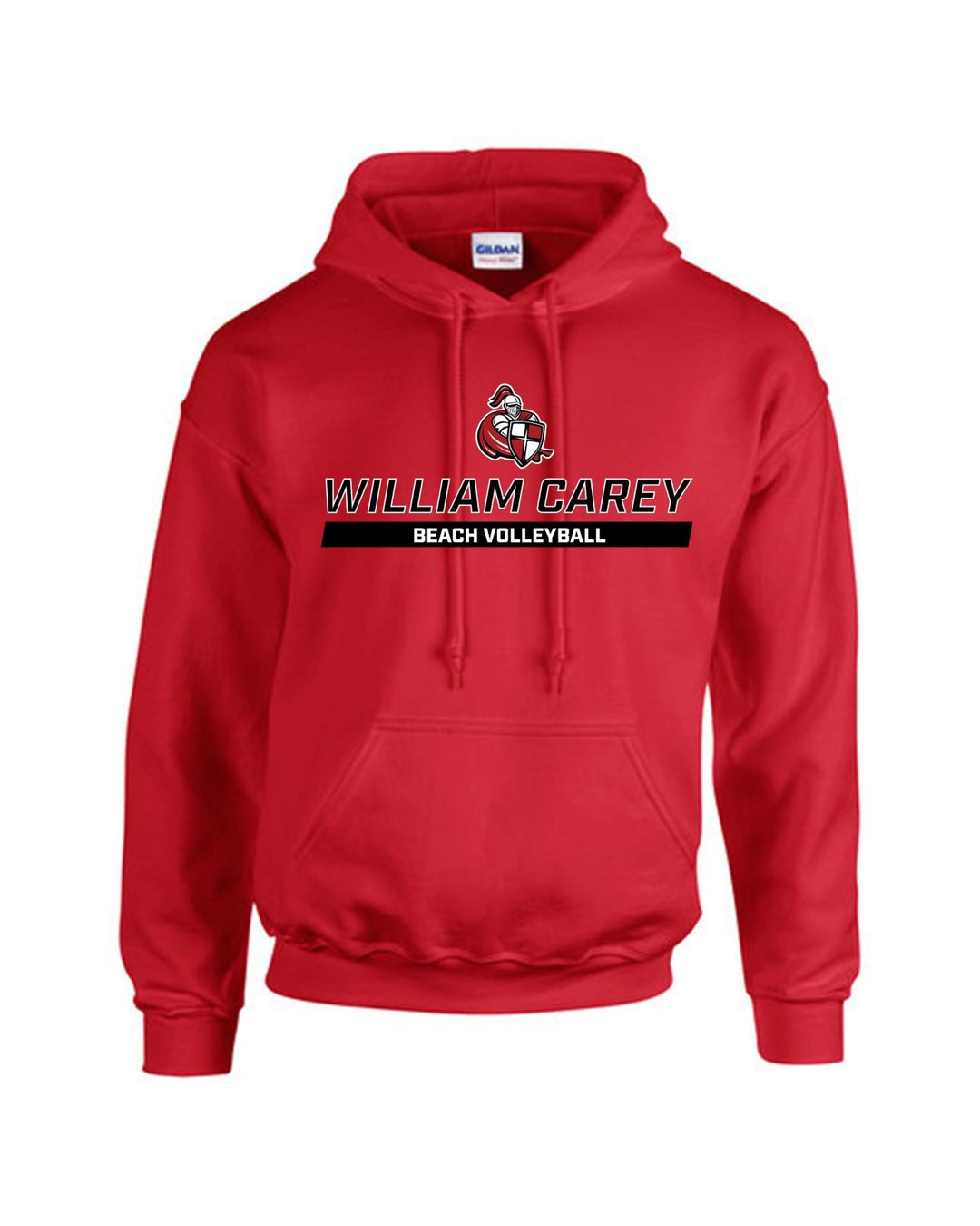 Carey Beach Volleyball Men's Hoody WCU Beach Volleyball Red Wc W/Crusader - Third Coast Soccer