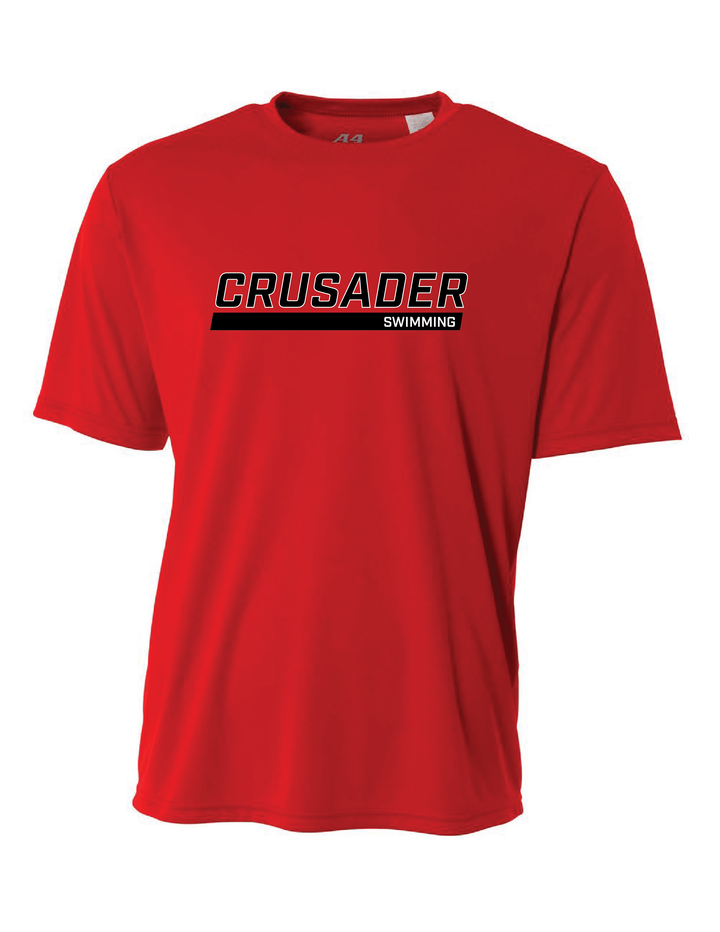 WCU Swimming Men's Short-Sleeve Performance Shirt WCU Swim Red Crusader - Third Coast Soccer