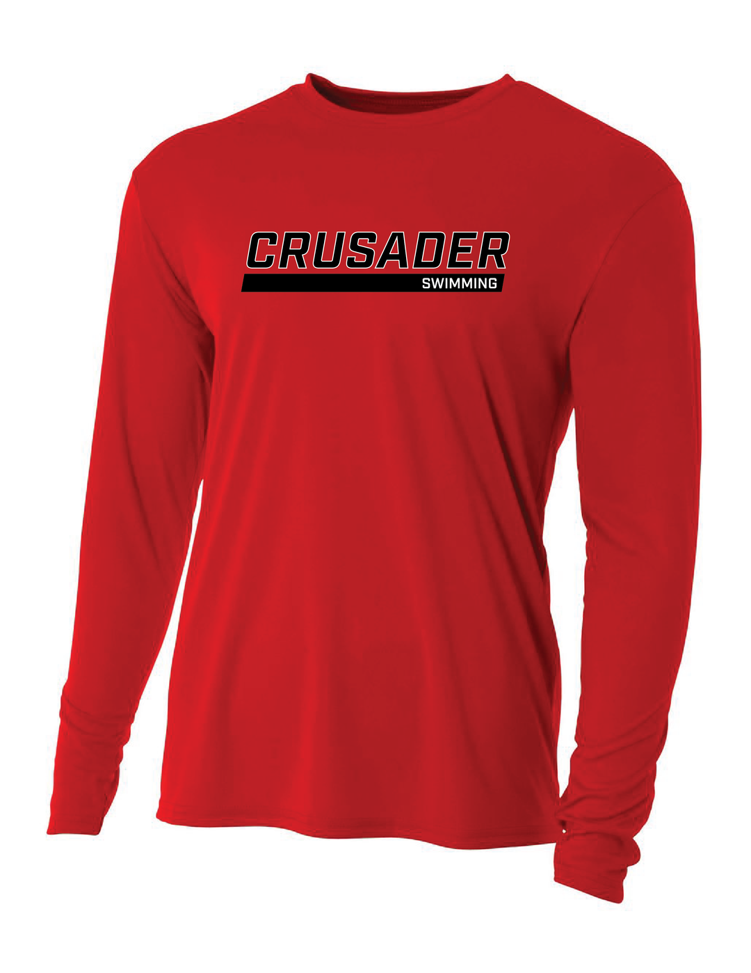 WCU Swimming Men's Long-Sleeve Performance Shirt WCU Swim Red Crusader - Third Coast Soccer