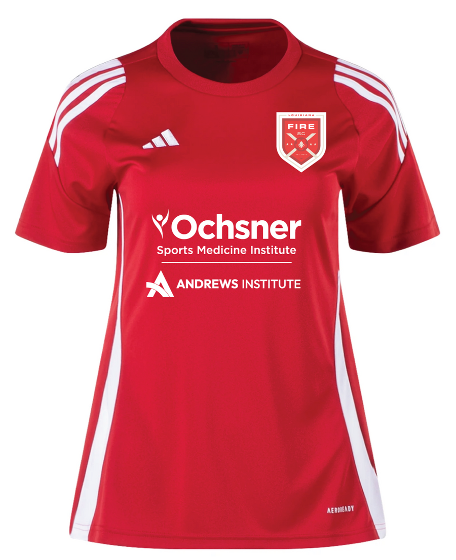 adidas Louisiana Fire Women's Tiro 24 Jersey - Red/White Louisiana Fire 2024-2026   - Third Coast Soccer