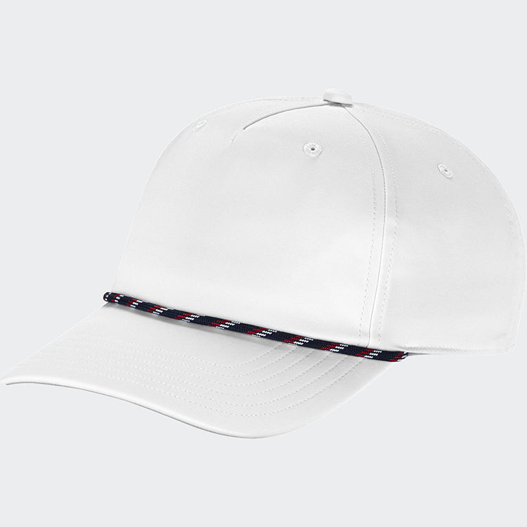 adidas Rope Five-Panel Crestable Hat - White Hats White - Third Coast Soccer