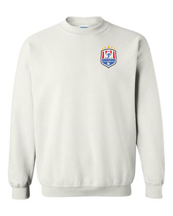 BVFC Crew Neck Sweatshirt BVFC White Over the Heart 3" - Third Coast Soccer