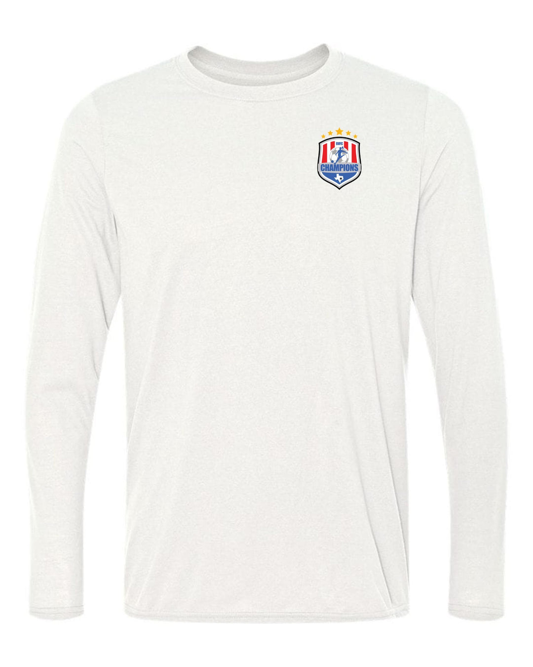 BVFC Long-Sleeve Shirt BVFC White Over the Heart 3" - Third Coast Soccer