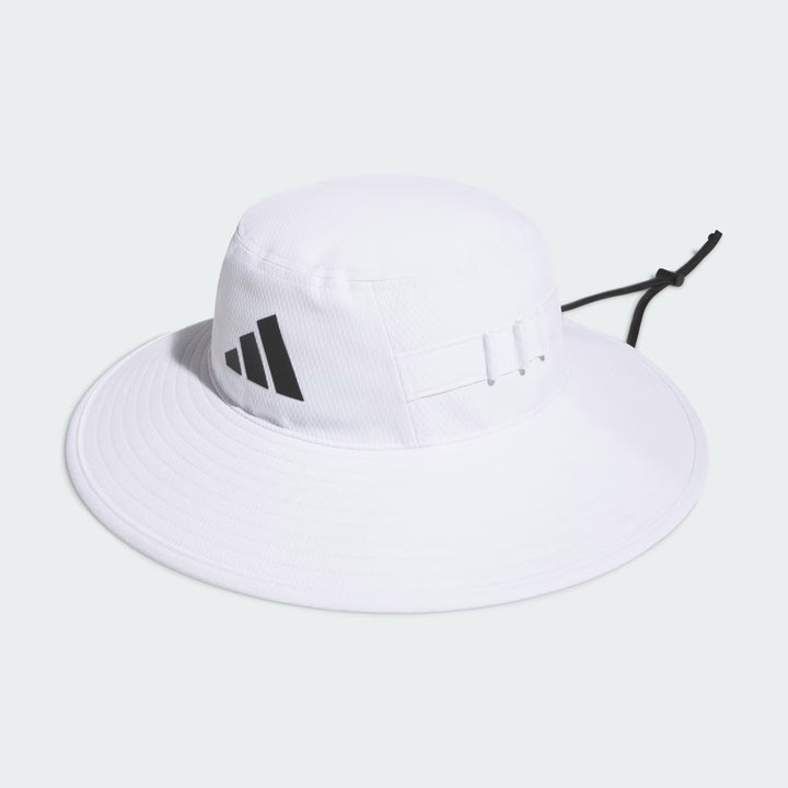 adidas Wide Brim Hat - White Hat White S/M - Third Coast Soccer