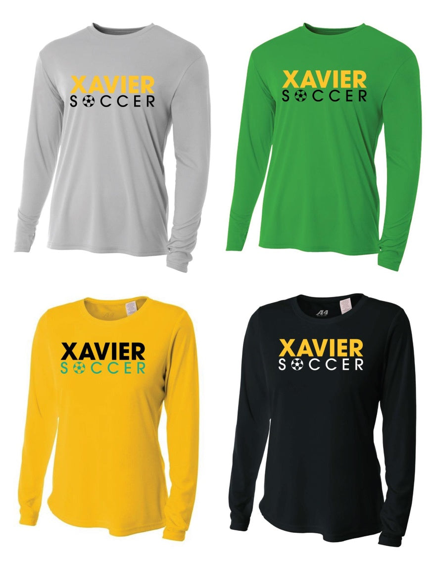 Xavier University Soccer Long-Sleeve Performance Shirt Xavier University   - Third Coast Soccer