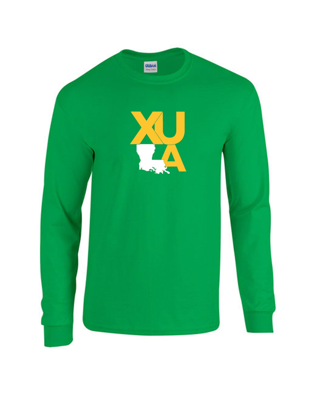 XULA Long-Sleeve Performance Shirt Xavier University Kelly Green Mens Small - Third Coast Soccer