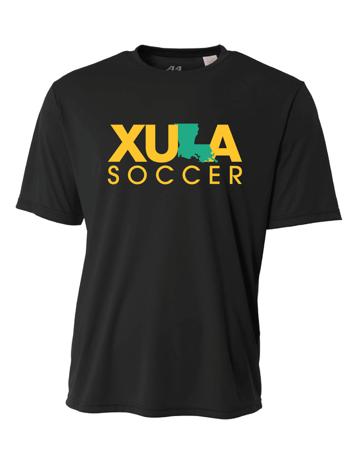 XULA Soccer Short-Sleeve Performance Shirt Xavier University Black Mens Small - Third Coast Soccer