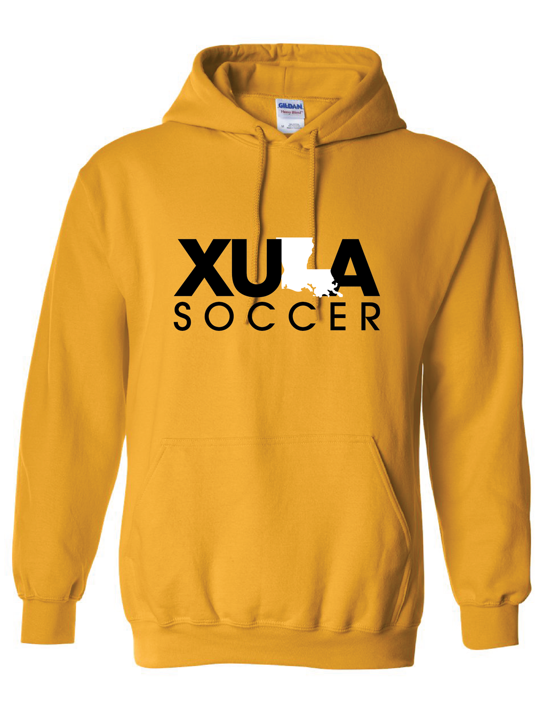 XULA Soccer Hoody Xavier University Gold Mens Small - Third Coast Soccer