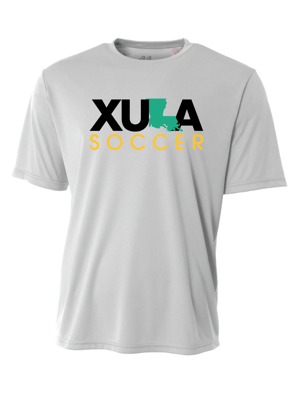 XULA Soccer Short-Sleeve Performance Shirt Xavier University Sport Grey Mens Small - Third Coast Soccer