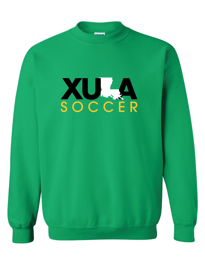 XULA Soccer Crewneck Sweatshirt Xavier University Kelly Green Mens Small - Third Coast Soccer