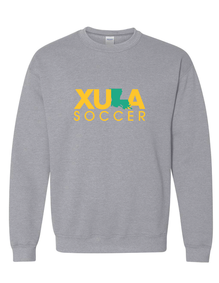 XULA Soccer Crewneck Sweatshirt Xavier University Sport Grey Mens Small - Third Coast Soccer