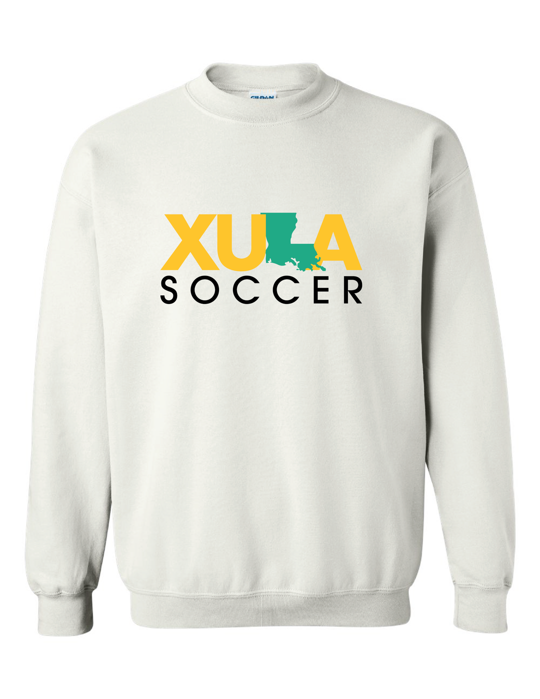 XULA Soccer Crewneck Sweatshirt Xavier University White Mens Small - Third Coast Soccer