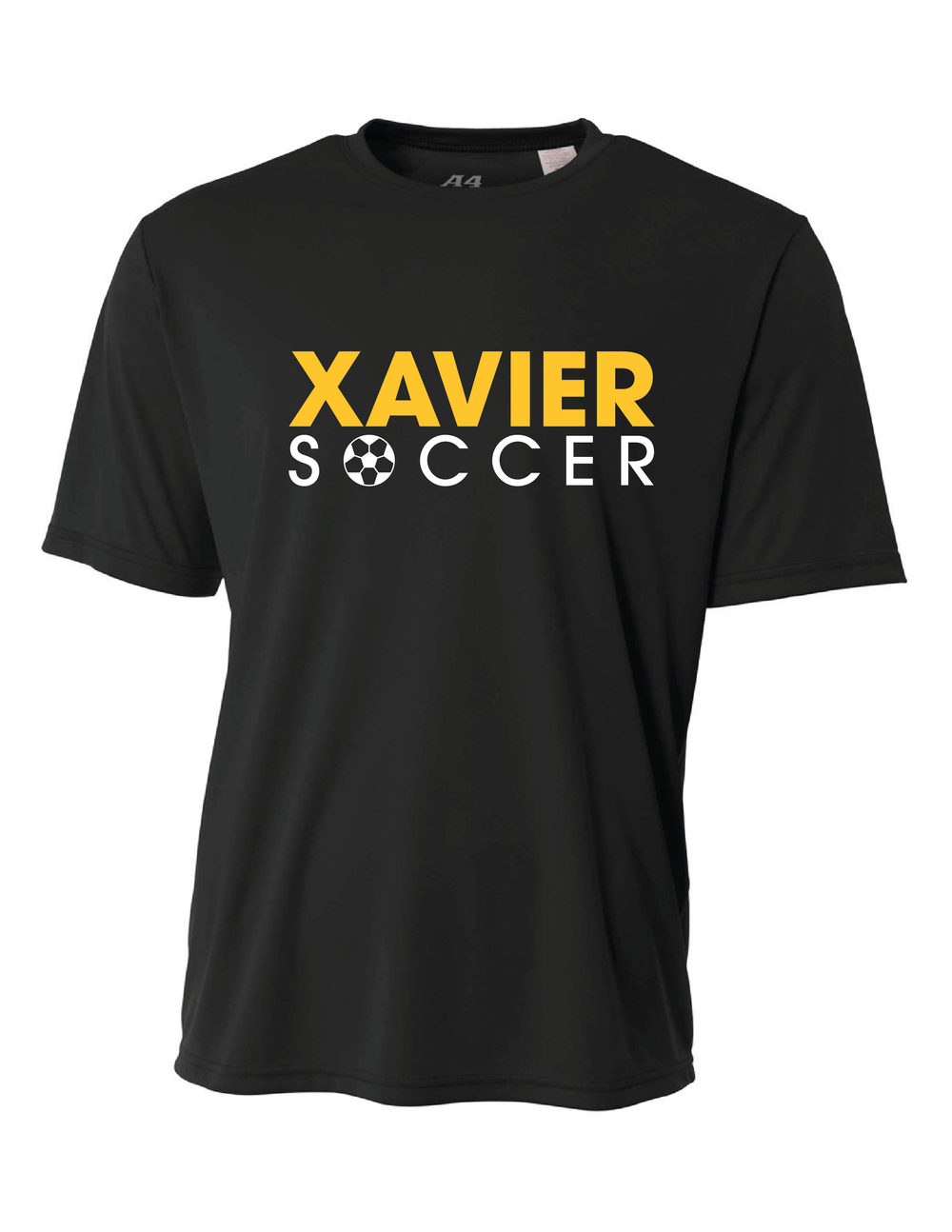 Xavier University Soccer Short-Sleeve Performance Shirt Xavier University Black Mens Small - Third Coast Soccer