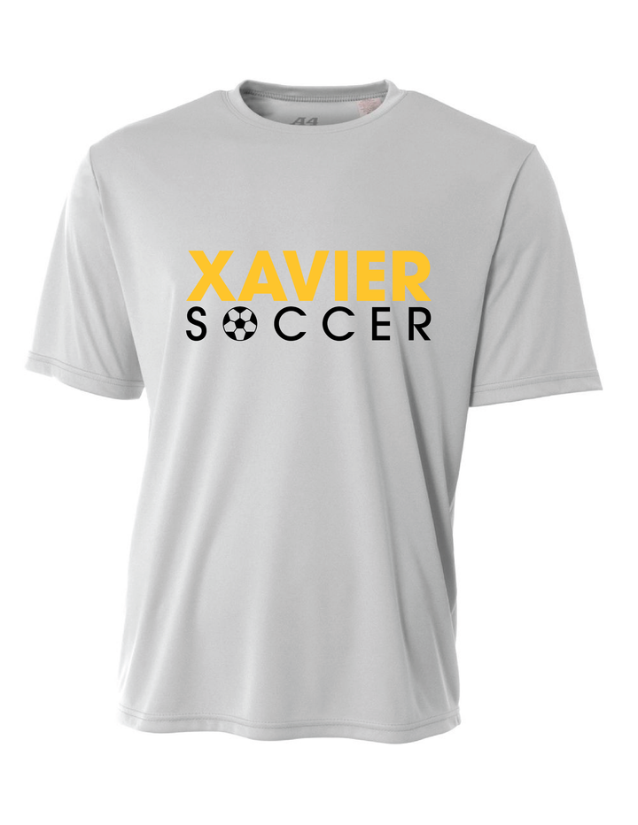 Xavier University Soccer Short-Sleeve Performance Shirt Xavier University Sport Grey Mens Small - Third Coast Soccer