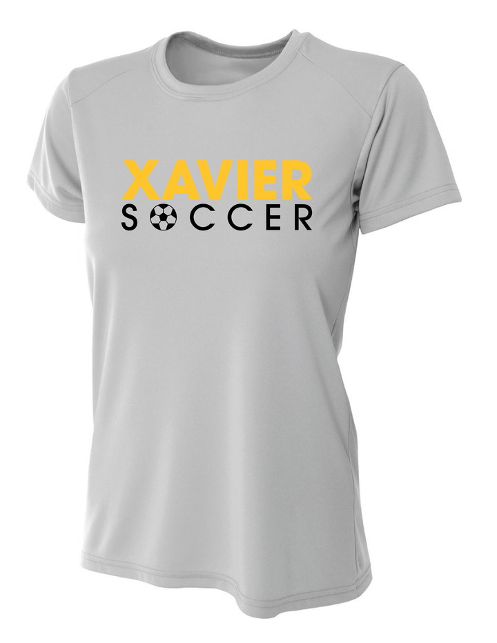 Xavier University Soccer Short-Sleeve Performance Shirt Xavier University Sport Grey Womens Small - Third Coast Soccer