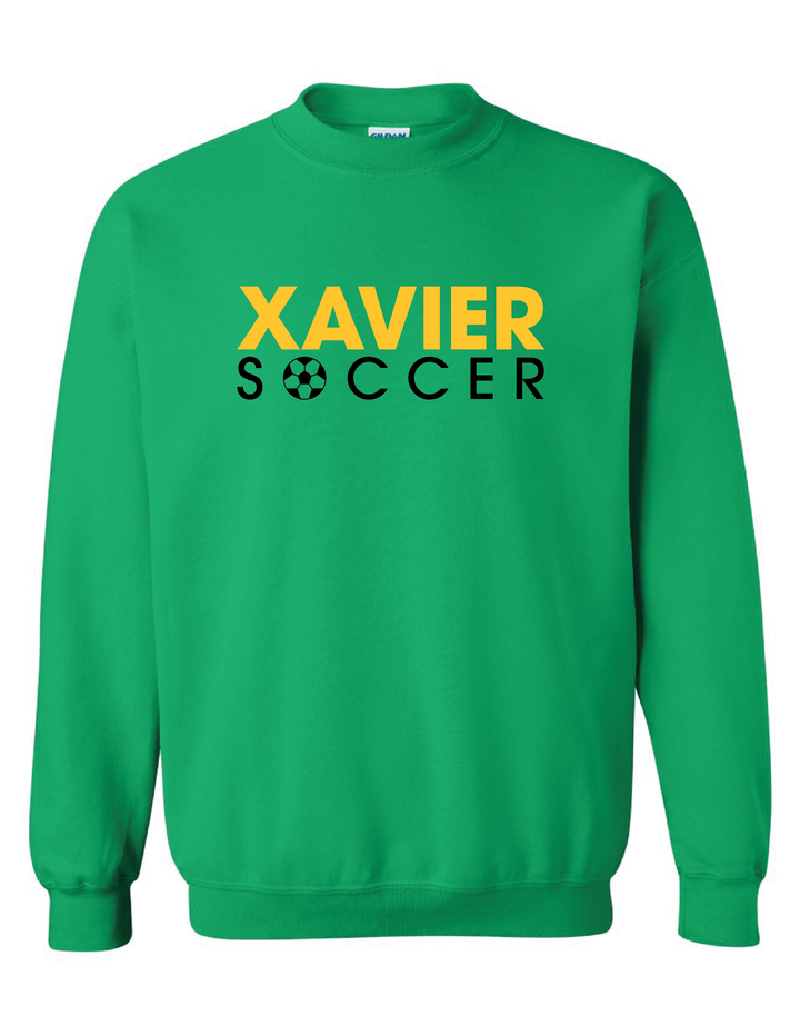Xavier University Soccer Crewneck Sweatshirt Xavier University Kelly Green Mens Small - Third Coast Soccer