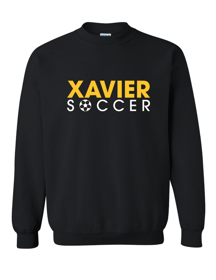 Xavier University Soccer Crewneck Sweatshirt Xavier University Black Mens Small - Third Coast Soccer