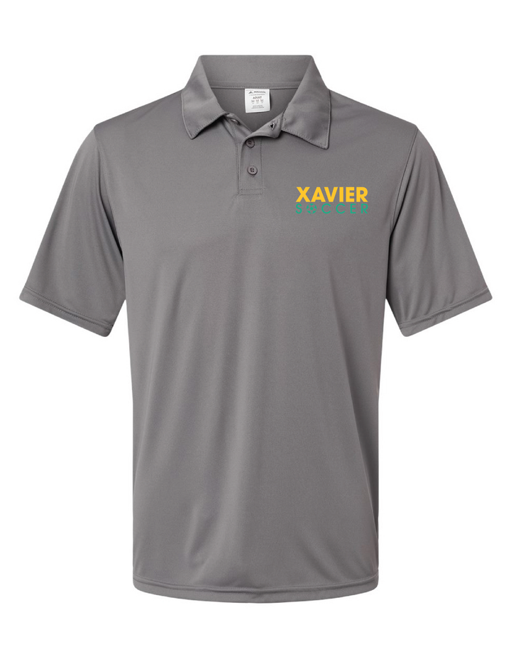 Xavier University Soccer Men's Vital Polo Xavier University Graphite Mens Small - Third Coast Soccer