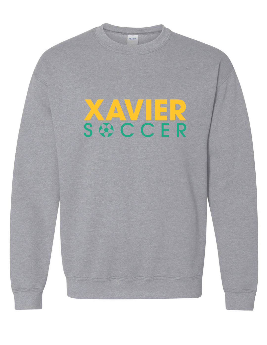 Xavier University Soccer Crewneck Sweatshirt Xavier University Sport Grey Mens Small - Third Coast Soccer
