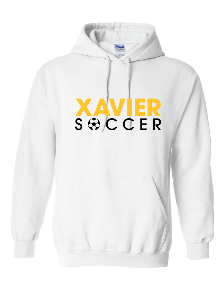 Xavier University Soccer Hoody Xavier University White Mens Small - Third Coast Soccer